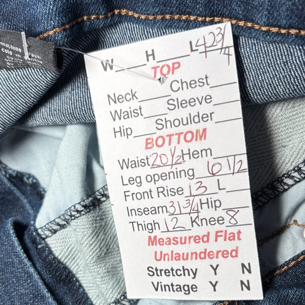 Eloquii size 24 Slim Dark Blue Stretch‎ Denim Jeans E2 - Picture 6 of 6